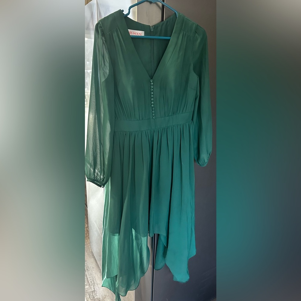 Womens cocktail dress - size 6 - green